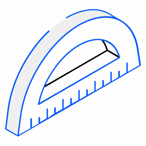 Geometric scale, d scale, protractor, ruler, geometric tool icon - Download on Iconfinder