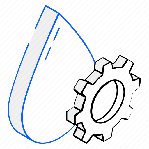 Cog, cogwheel, water management, gearwheel, settings icon - Download on Iconfinder