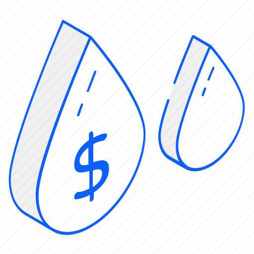 Drops, water, cash flow, money flow, droplets icon - Download on Iconfinder