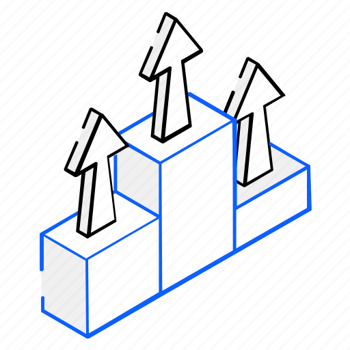 Growth, career growth, arrows, leaderboard, raise icon - Download on Iconfinder