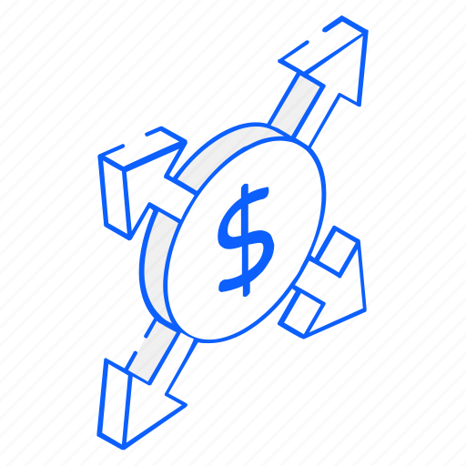 Business choices, business directions, opportunities, dollar, arrows icon - Download on Iconfinder