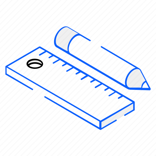 Ruler, pencil, stationery, writing tools, drafting icon - Download on Iconfinder