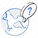 question, global chat, global message, earth, world