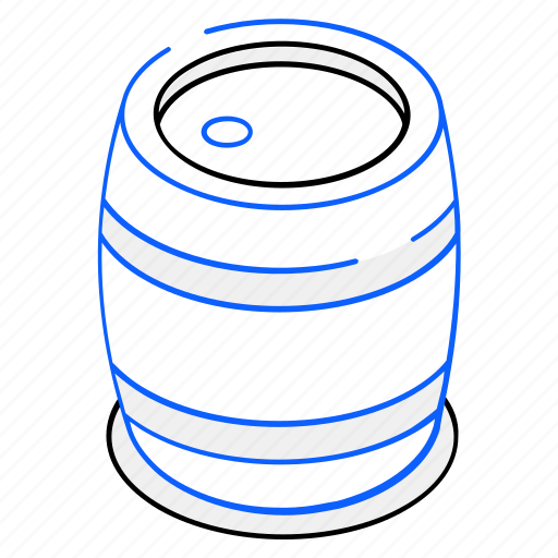 Water drum, wooden barrel, cask, water barrel, barrel icon - Download on Iconfinder