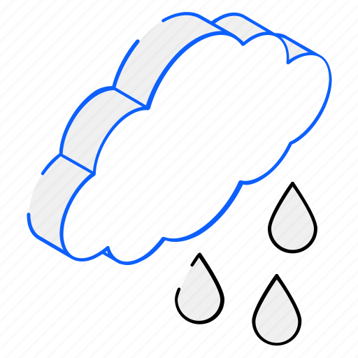 Rainy weather, rainfall, drizzle, raindrops, rain icon - Download on Iconfinder