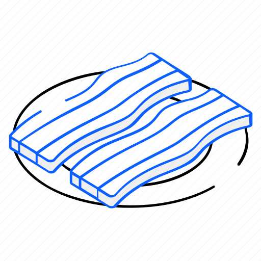 Meat strips, bacon strips, ham strips, beef strips, food icon - Download on Iconfinder