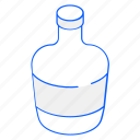 water bottle, aqua bottle, glass bottle, glassware, bottle