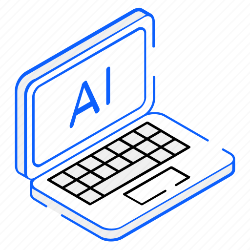 Artificial intelligence, ai laptop, laptop, device, ai icon - Download on Iconfinder