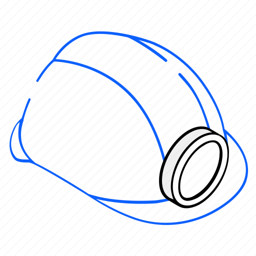 Head torch, engineer cap, hat, headwear, apparel icon - Download on Iconfinder