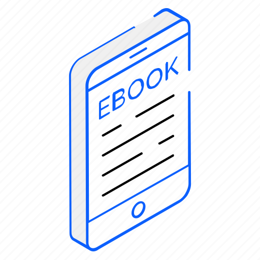 Online book, digital book, ebook, online content, mobile book icon - Download on Iconfinder