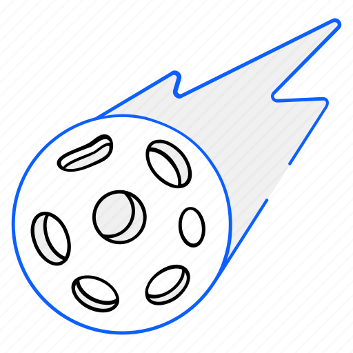 Comet, fireball, asteroid, planetoid, meteoroid icon - Download on Iconfinder
