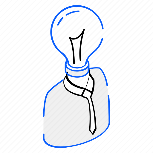 Bright person, creative person, personal idea, innovative, bulb icon - Download on Iconfinder