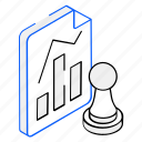 business report, data report, business strategy, chess piece, logic