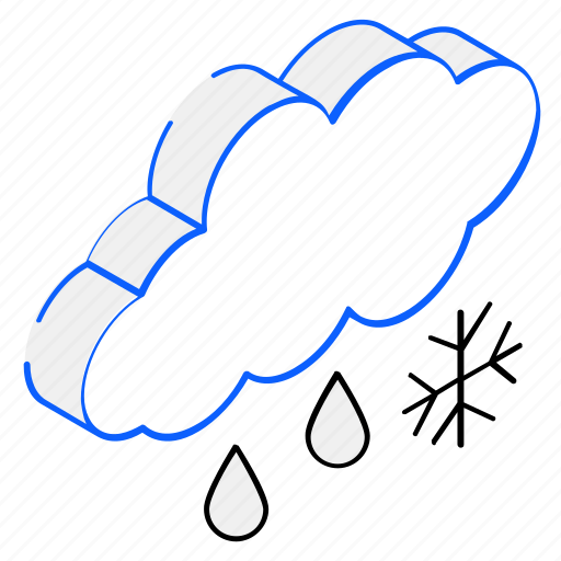 Downpour, rainstorm, drizzle, snowfall, sleet icon - Download on Iconfinder