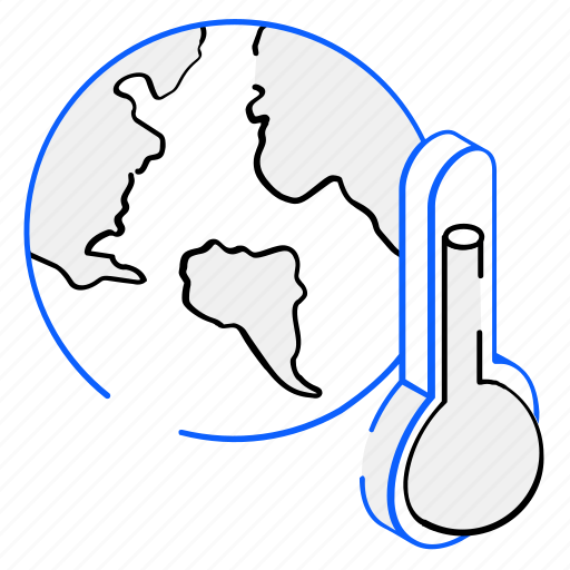 Earth temperature, global warming, climate change, weather indicator, global temperature icon - Download on Iconfinder