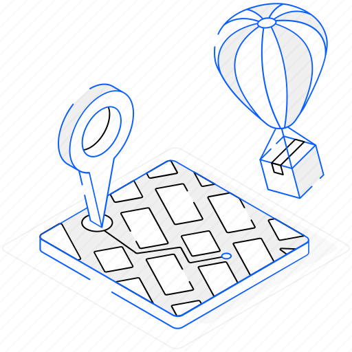 Air balloon, air delivery, balloon delivery, hot balloon, logistics icon - Download on Iconfinder