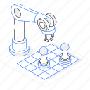 game robot, robot chess, bot chess, robot playing, robotics