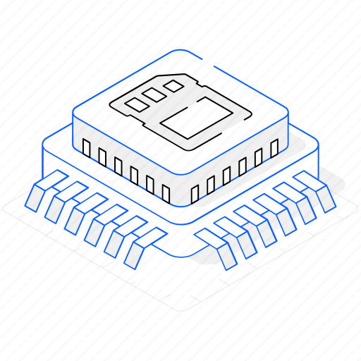 Microprocessor, ai chip, ai processor, microchip, artificial intelligence icon - Download on Iconfinder