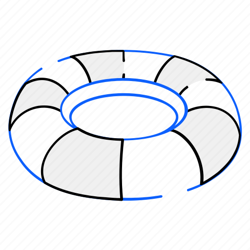 Swim ring, pool ring, lifebuoy, life preserver, inflatable ring icon - Download on Iconfinder