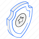 shield badge, star shield, honor, reward, police badge