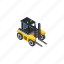 forklift, isometric, transport, delivery, shipping 