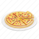 pizza, food, slice, junk-food, italian, restaurant, pizza-slice, italian food, dish