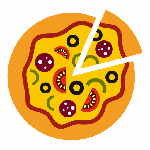 Cafe, delicious, italian, meal, pizza, slice, vegetarian icon - Download on Iconfinder