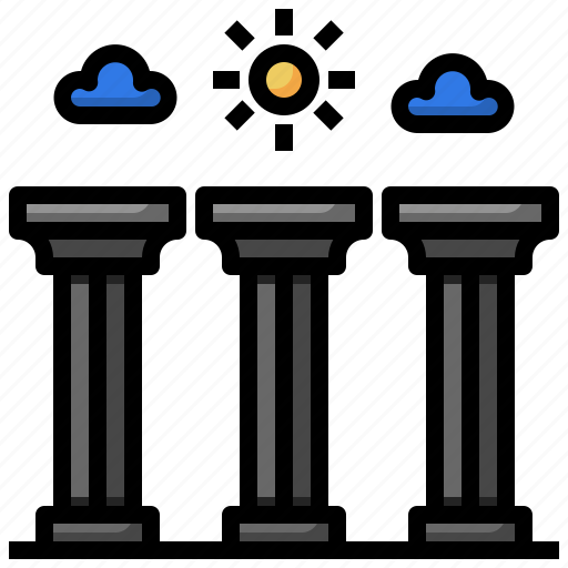Column, greek, pillar, roman, columns icon - Download on Iconfinder