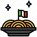 italy, dish, spaghetti, pasta, food, italian