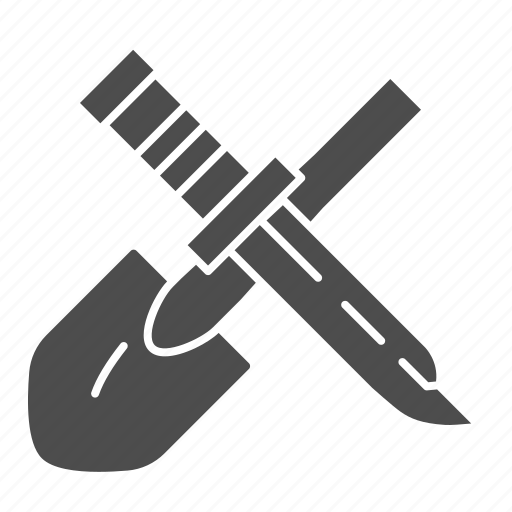 Knife, shovel, tool, army, blade, handle, stick icon - Download on Iconfinder