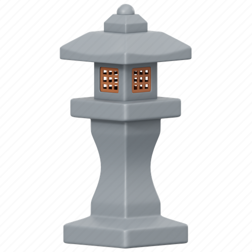 Lantern, 3d icon, garden, japanese 3D illustration - Download on Iconfinder