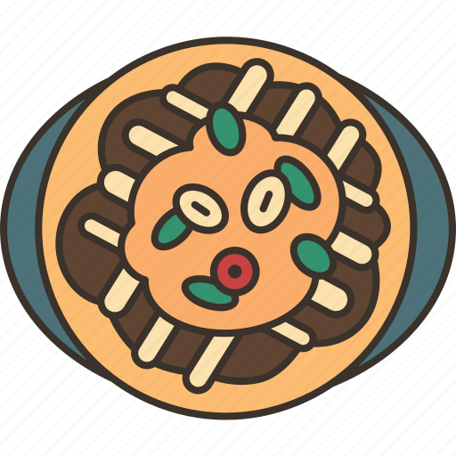 Okonomiyaki, pancake, grilled, gourmet, cooking icon - Download on Iconfinder