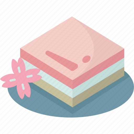 Hishi, mochi, cake, confectionery, japanese icon - Download on Iconfinder