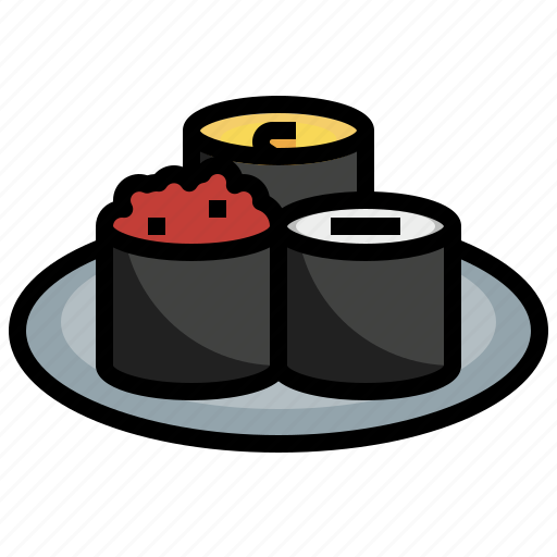 Sushi, rolls, food, restaurant, japanese icon - Download on Iconfinder