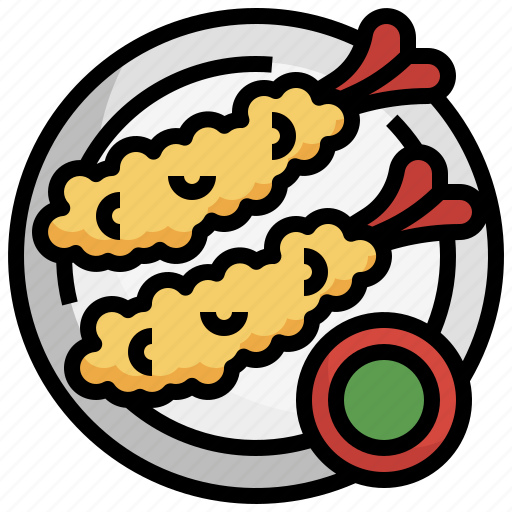 Tempura, food, restaurant, shrimp, asian, japanese icon - Download on Iconfinder