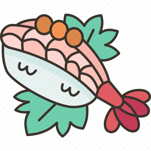 Amaebi, sushi, shrimp, japanese, food icon - Download on Iconfinder