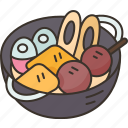 oden, boiled, soup, appetizer, cooking