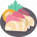hamachi, sashimi, fish, cuisine, appetizer
