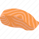 salmon, raw, meat, healthy, food 