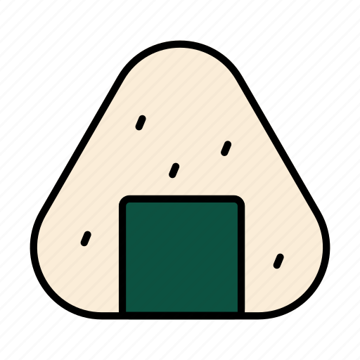 Onigiri, rice, rice ball, japanese, sushi, food and restaurant, japanese food icon - Download on Iconfinder