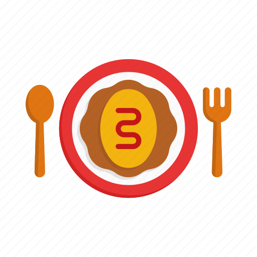 Omurice, fried rice, omelette, egg, food and restaurant, cuisine, japanese food icon - Download on Iconfinder