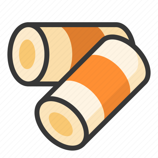Food, japan, line, chikuwa, fish cakes icon - Download on Iconfinder
