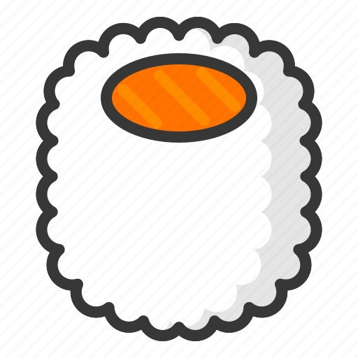 Food, japan, line, california maki, maki, sushi icon - Download on Iconfinder