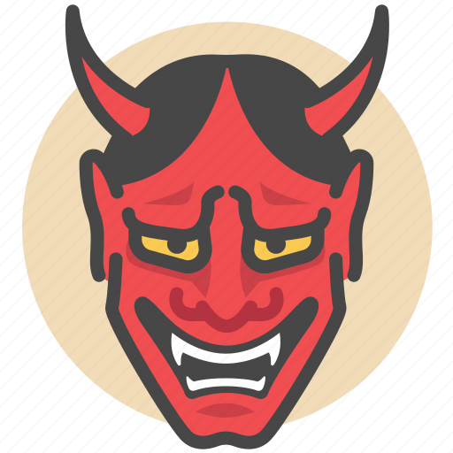 Demon, ghost, hannya, japanese, mask, oni, yokai icon - Download on Iconfinder
