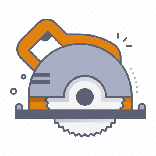 Circular saw, blade, carpentry, cut, machine, construction, industry icon - Download on Iconfinder