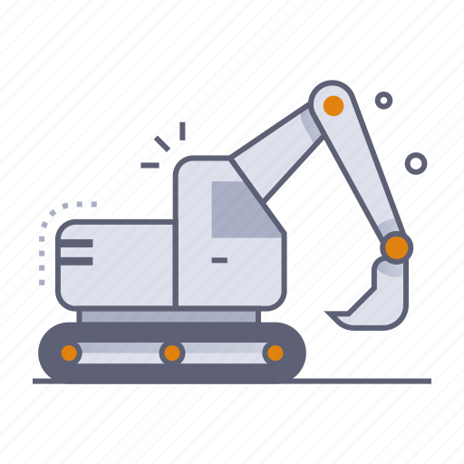 Earth excavator, excavator, digger, crane, digging, construction, industry icon - Download on Iconfinder