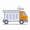 material transport truck, dump truck, construction truck, truck, material truck, construction, industry, engineering, labor
