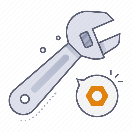 Wrench, repair, spanner, maintenance, service, construction, industry icon - Download on Iconfinder