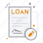 loan, agreement, contact, document, signature, finance, business, money, banking 