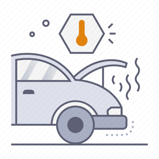 Overheat, overheating, hot, temperature, engine, garage repair, car repair icon - Download on Iconfinder